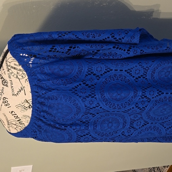 Navy Lace Dress - Picture 7 of 7